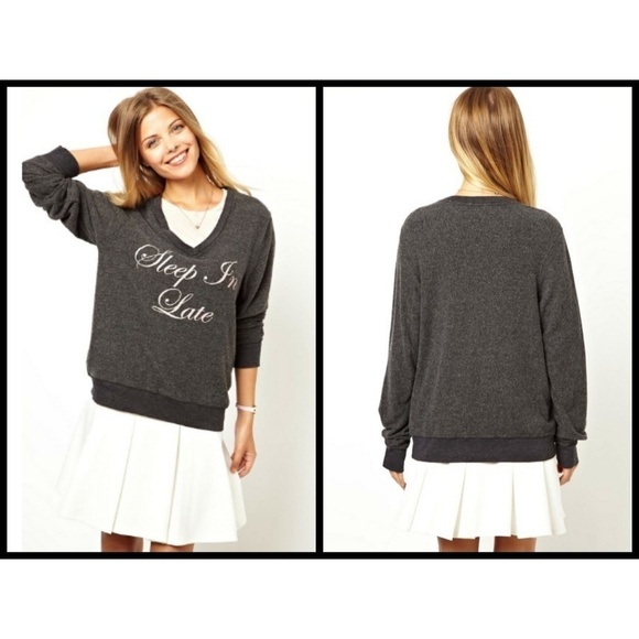 💕WILDFOX💕 Sleep In Late Baggy Beach Jumper - Picture 4 of 8